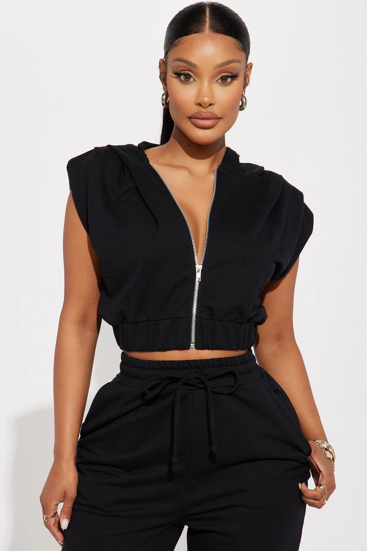 Time Travel Lounge Hoodie - Black — Preto