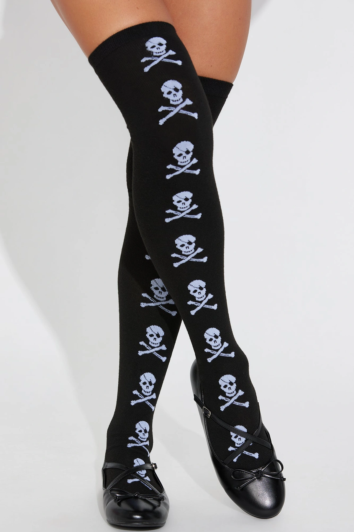 Toxic Poison Socks - Black/White — Preto/Branco