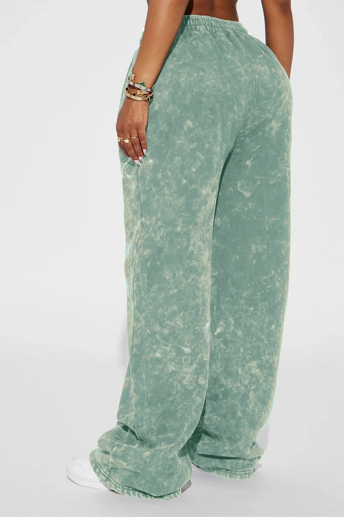 Norah Washed Lounge Pant - Sage — Verde-sálvia
