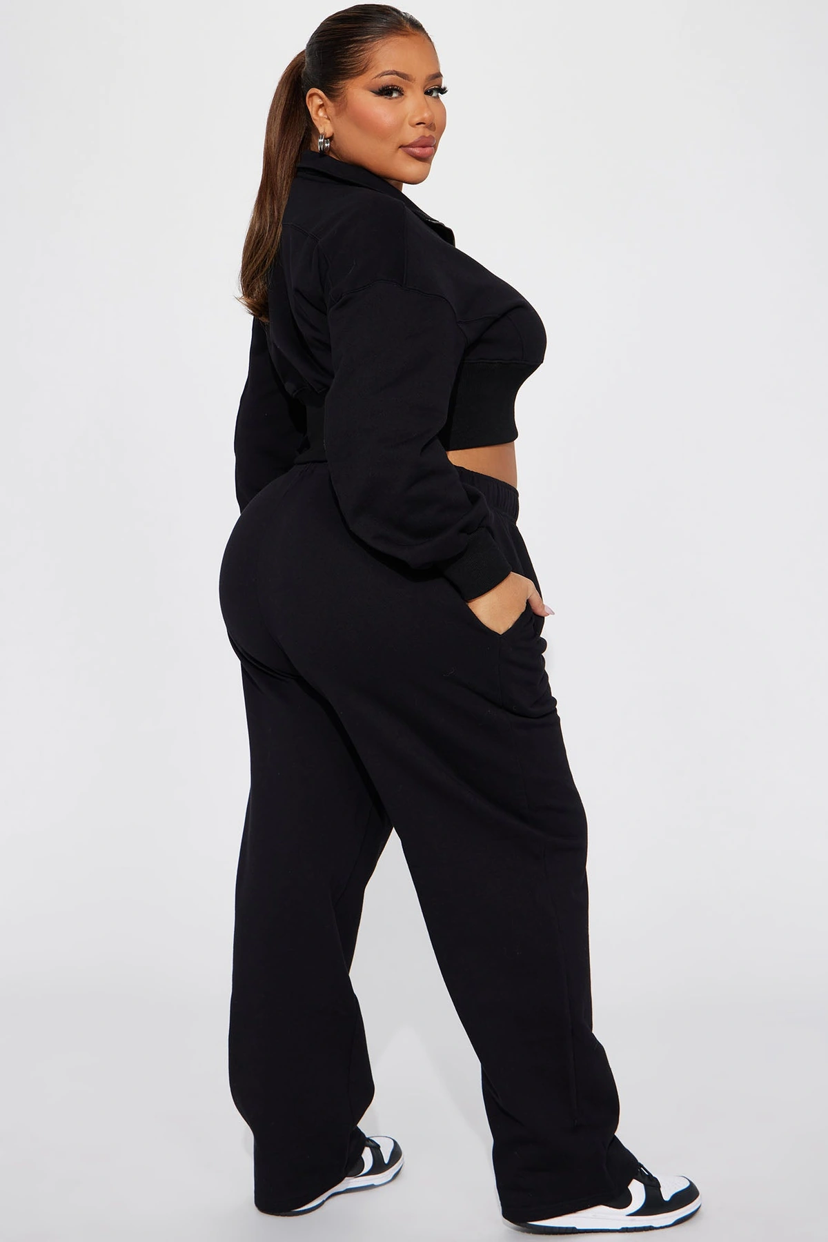 Its Always Casual Pant Set - Black — Preto