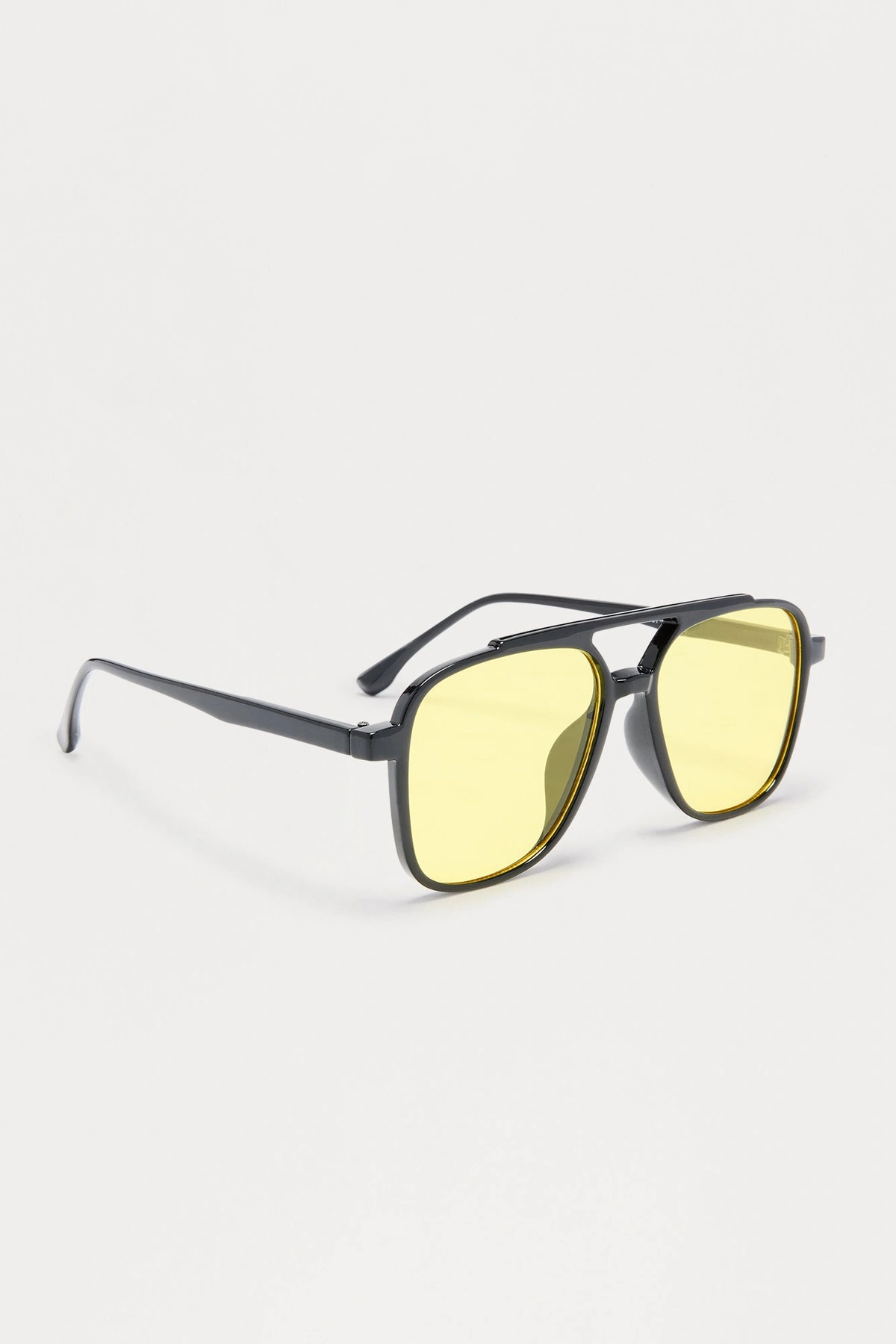 Payton Aviator Sunglasses - Black/Yellow — Preto/Amarelo