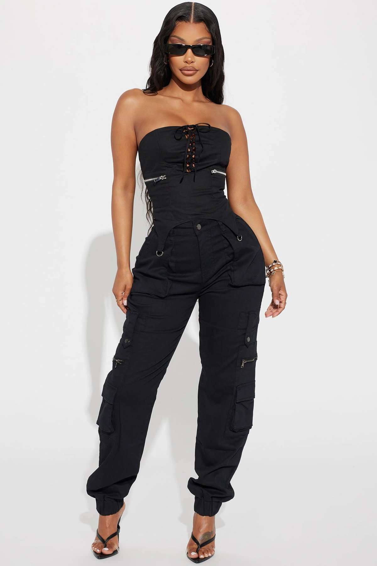 Exotica Cargo Jogger - Black — Preto