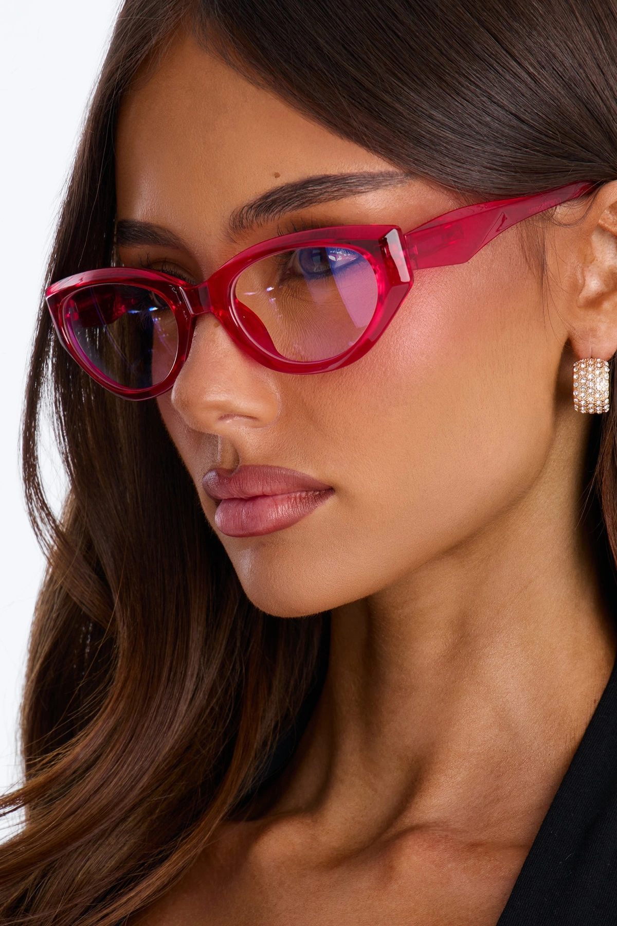 Girly Geek Blue Light Glasses - Red/combo — Vermelho/combinação