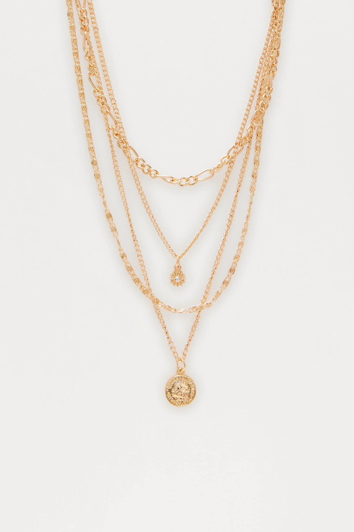 You're My Weakness Layered Necklace - Gold — Dourado