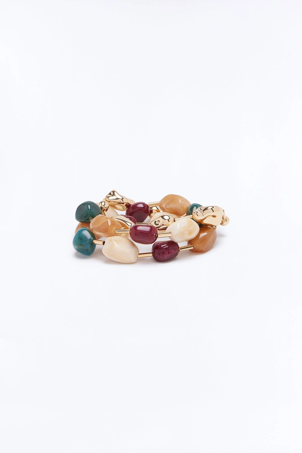 Island Reset 3 Piece Bracelet Set - Gold/Multi — Dourado/Multicolor