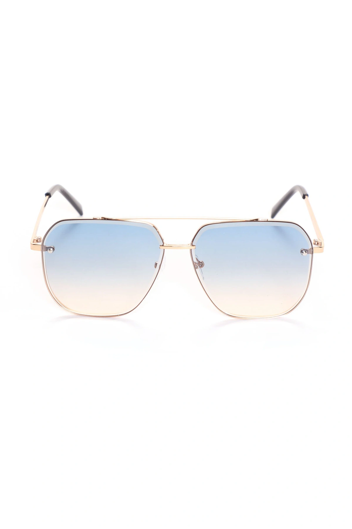 Wait On Me Aviator Sunglasses - Blue/combo — Azul/combinação