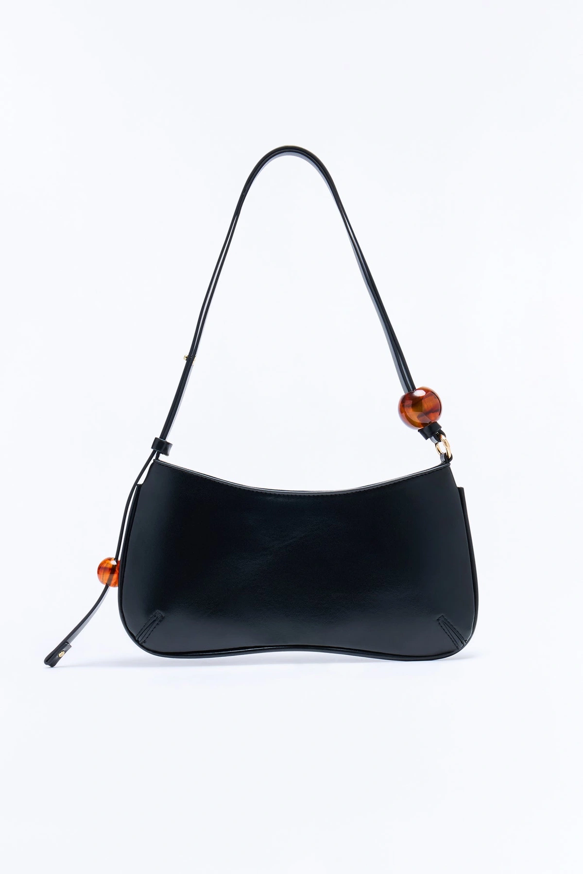 Instant Attraction Faux Leather Shoulder Handbag - Black — Preto