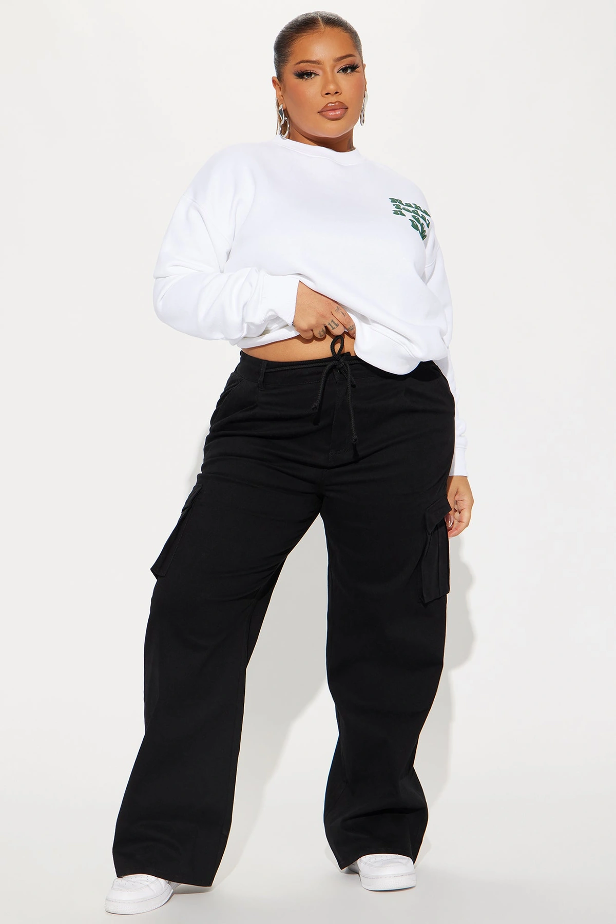 Out For The Day Cargo Pant - Black — Preto