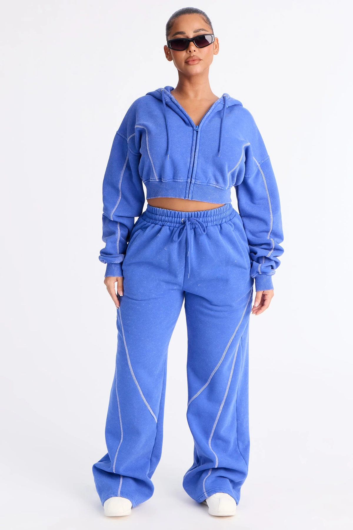 Norah Washed Lounge Pant - Blue — Azul
