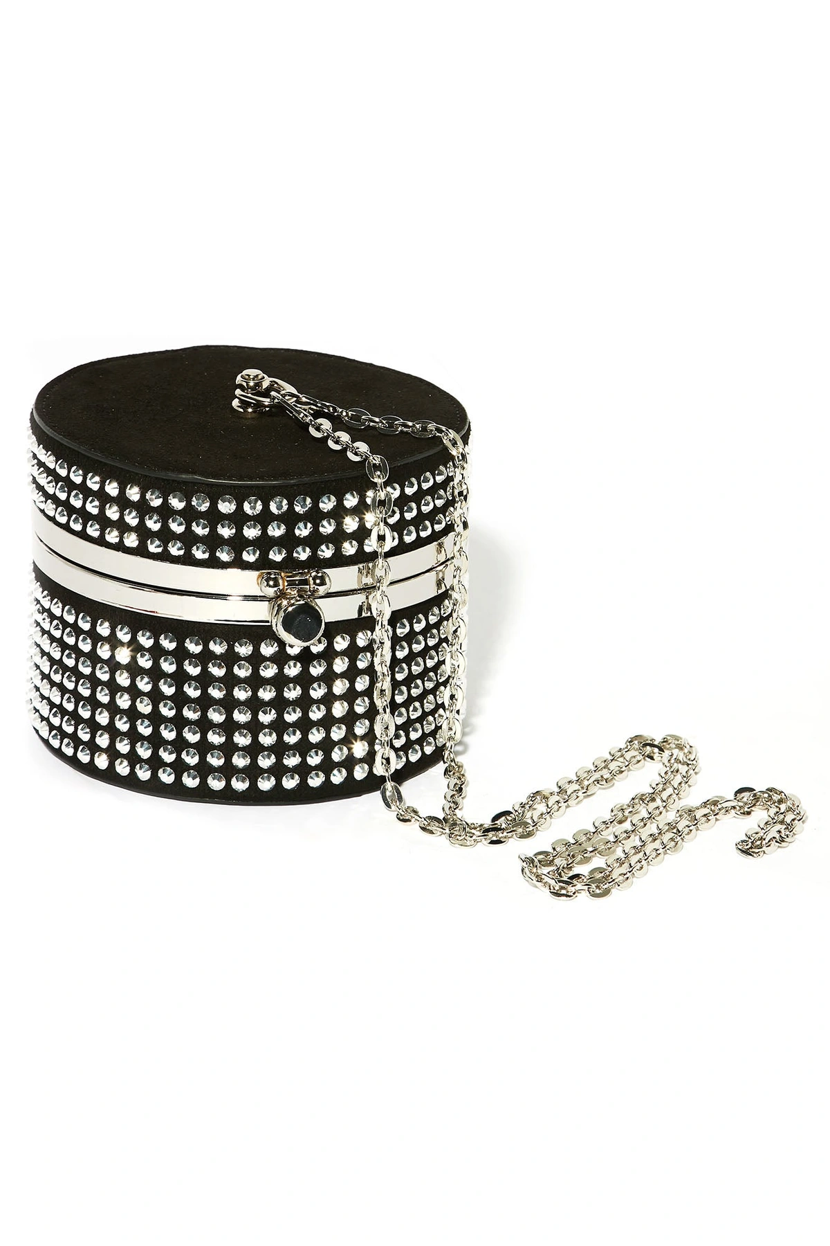 Little Rebel Handbag - Black/Silver — Preto/Prateado