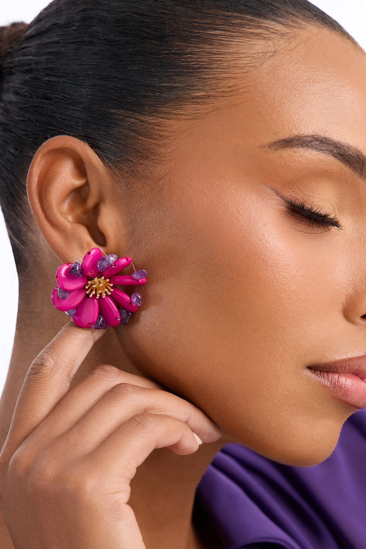 Loved By You Earrings - Purple/combo — Roxo/combinação