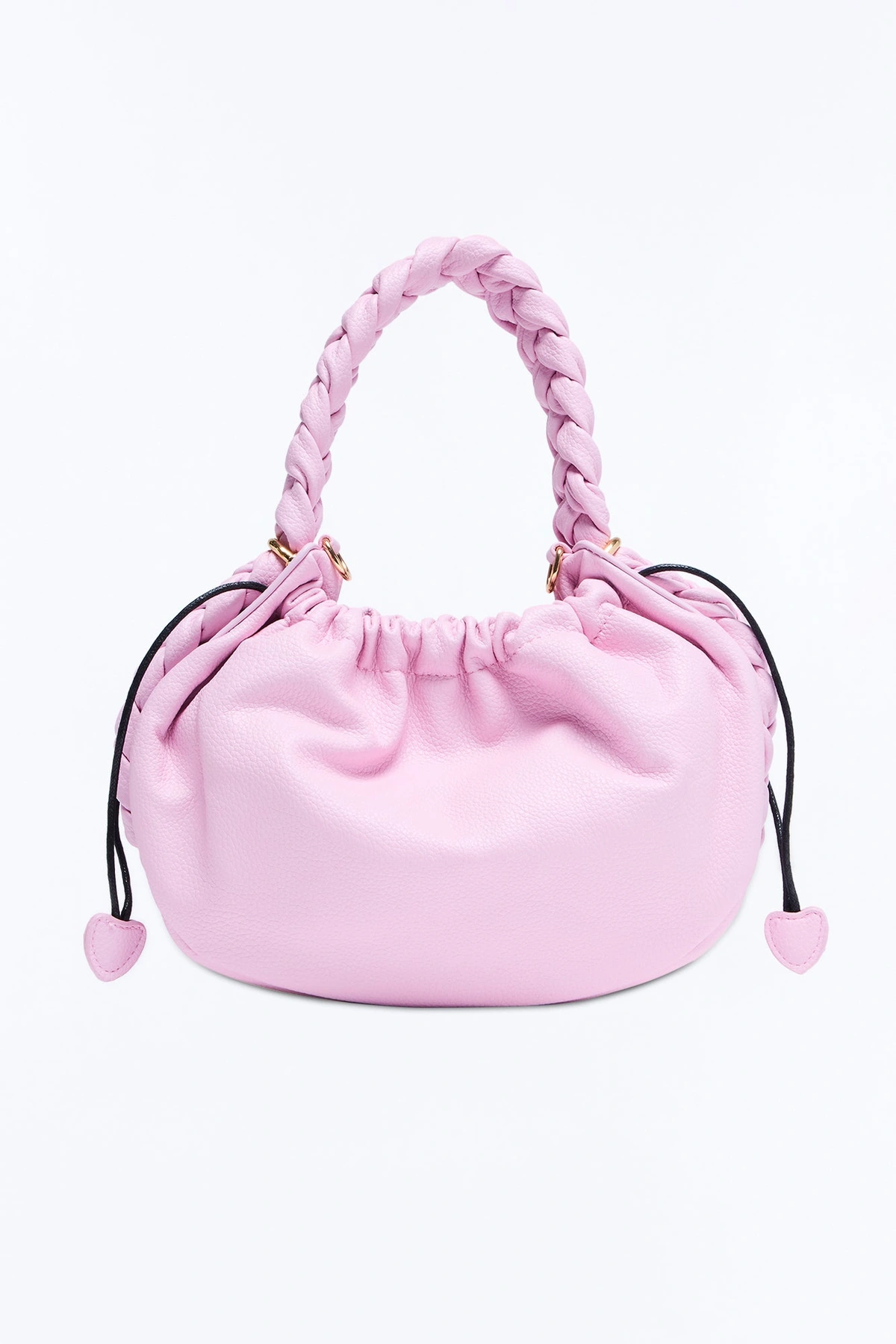 Pull Me Closer Faux Leather Crossbody Handbag - Blush — Blush