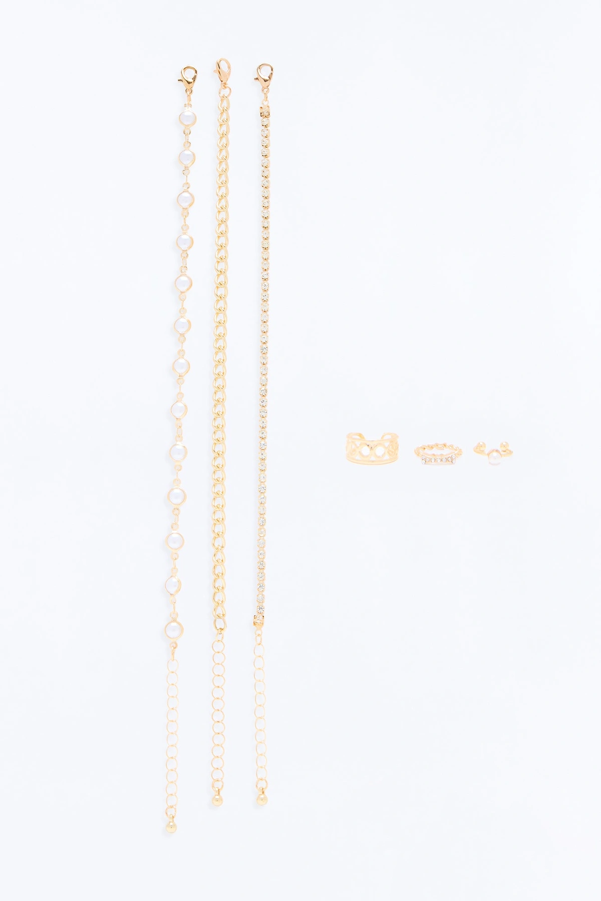 Sol Luna 6 Piece Anklet And Toe Ring Set - Gold — Dourado