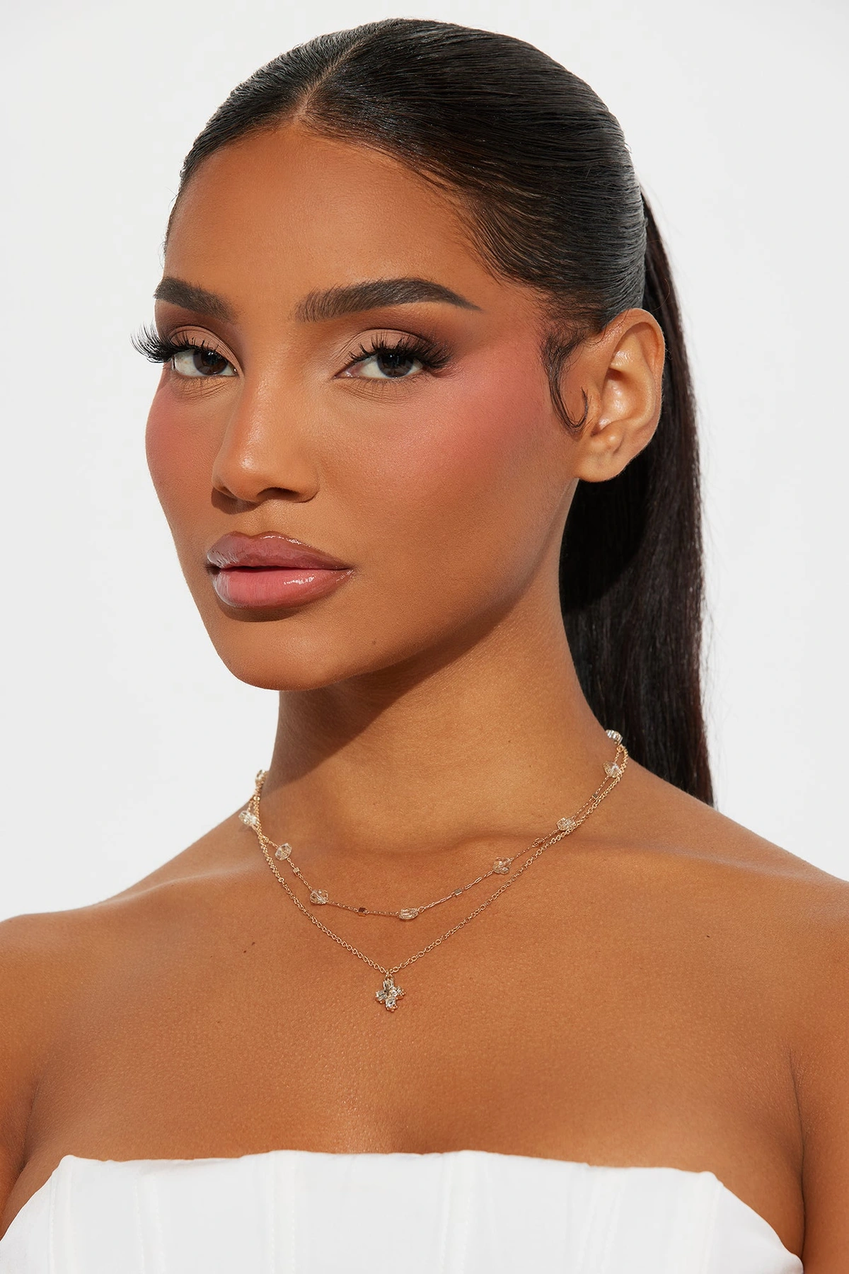 Delicate Beauty Necklace - Gold — Dourado