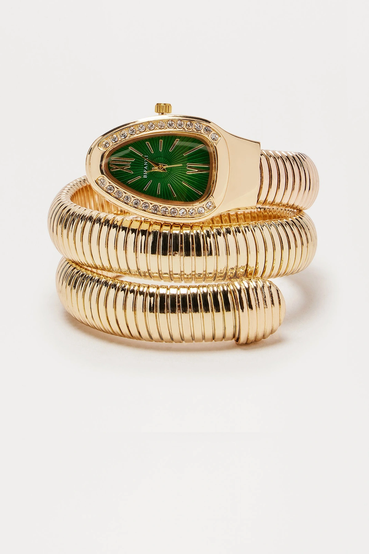 Not So Sneaky Watch - Gold/Green — Dourado/Verde