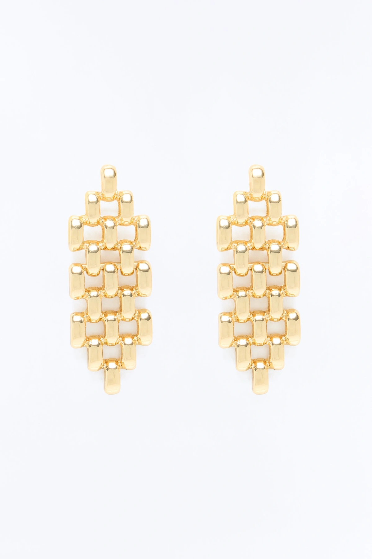 One Step Closer Drop Earrings - Gold — Dourado