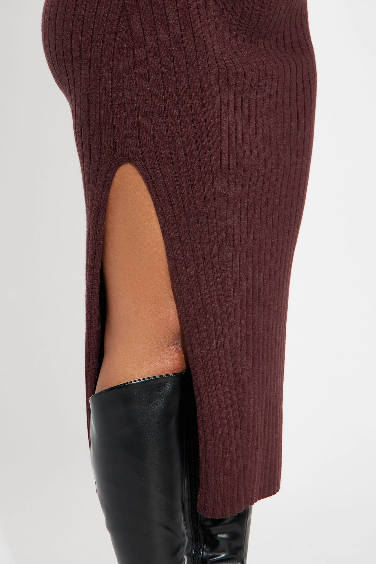 Bonnie Sweater Midi Dress - Chocolate — Chocolate