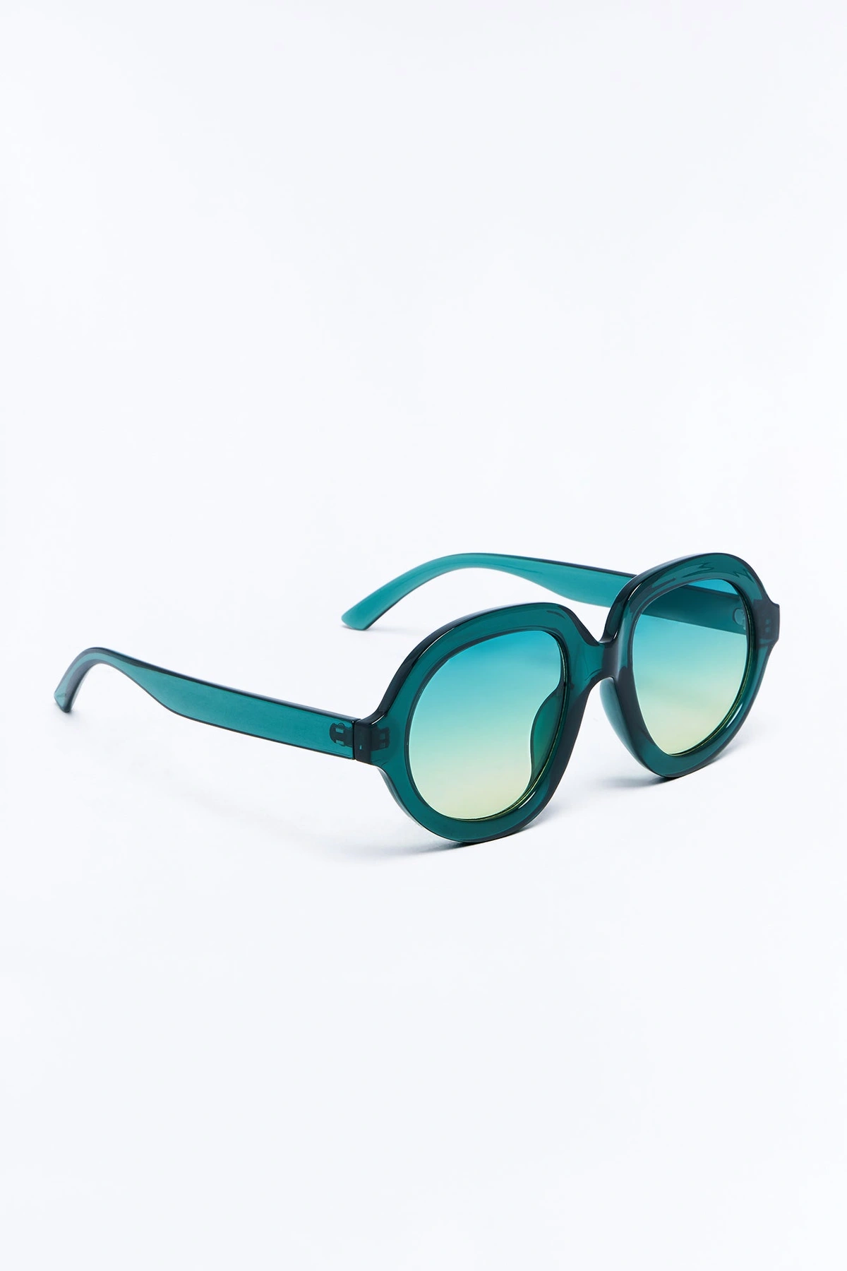 Funk Town Round Sunglasses - Teal — Verde-petróleo