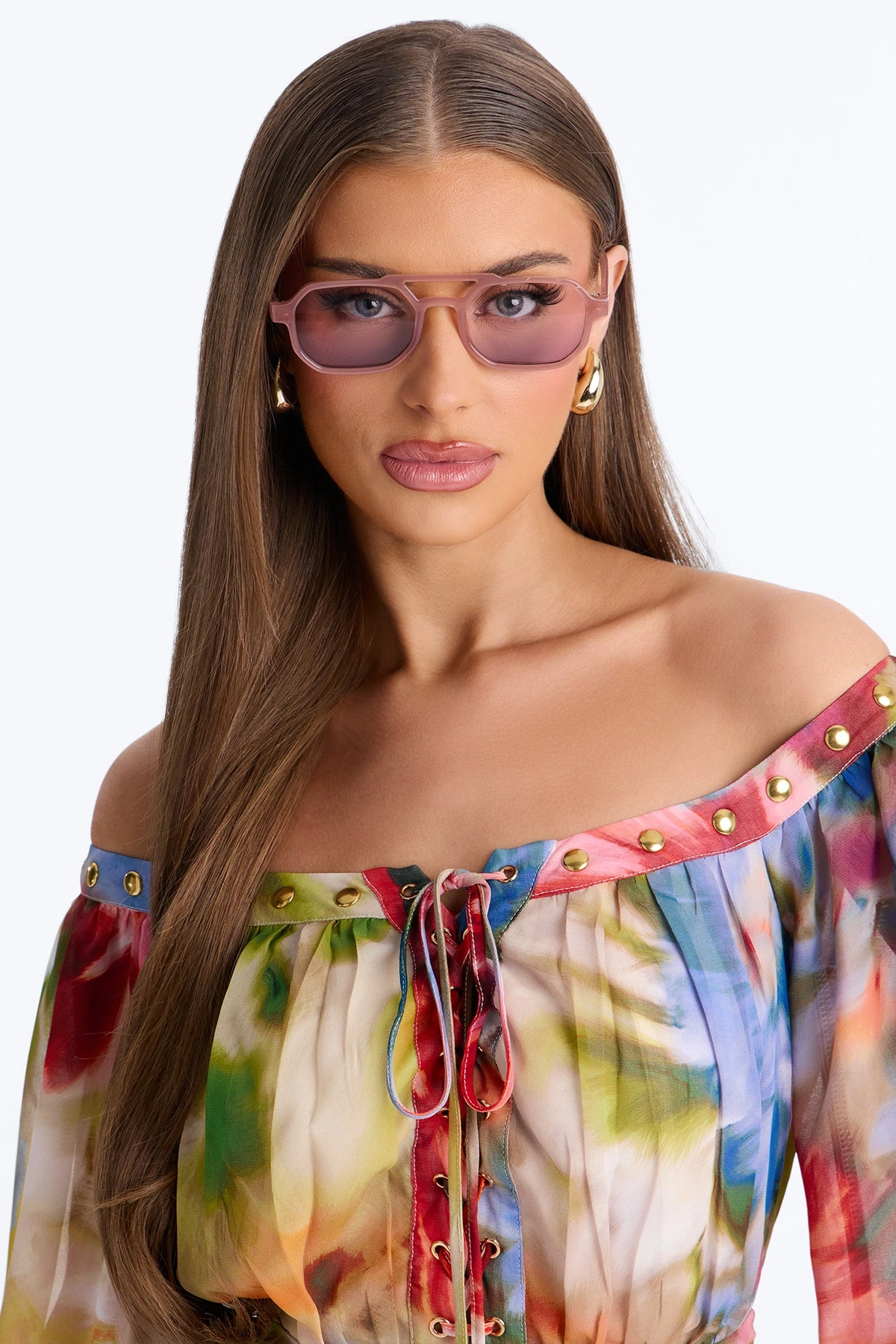 My Muse Aviator Sunglasses - Pink — Rosa