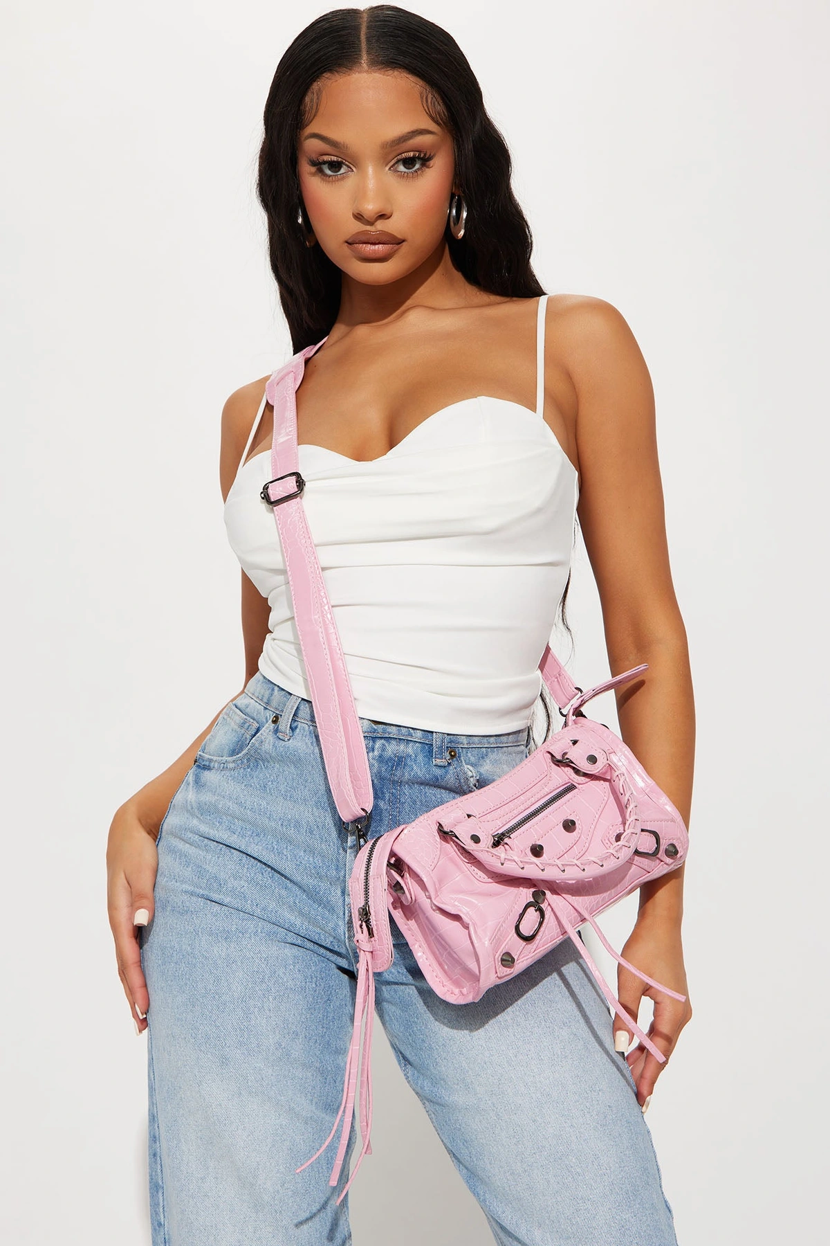 Extravagant Motion Satchel Handbag - Pink — Rosa