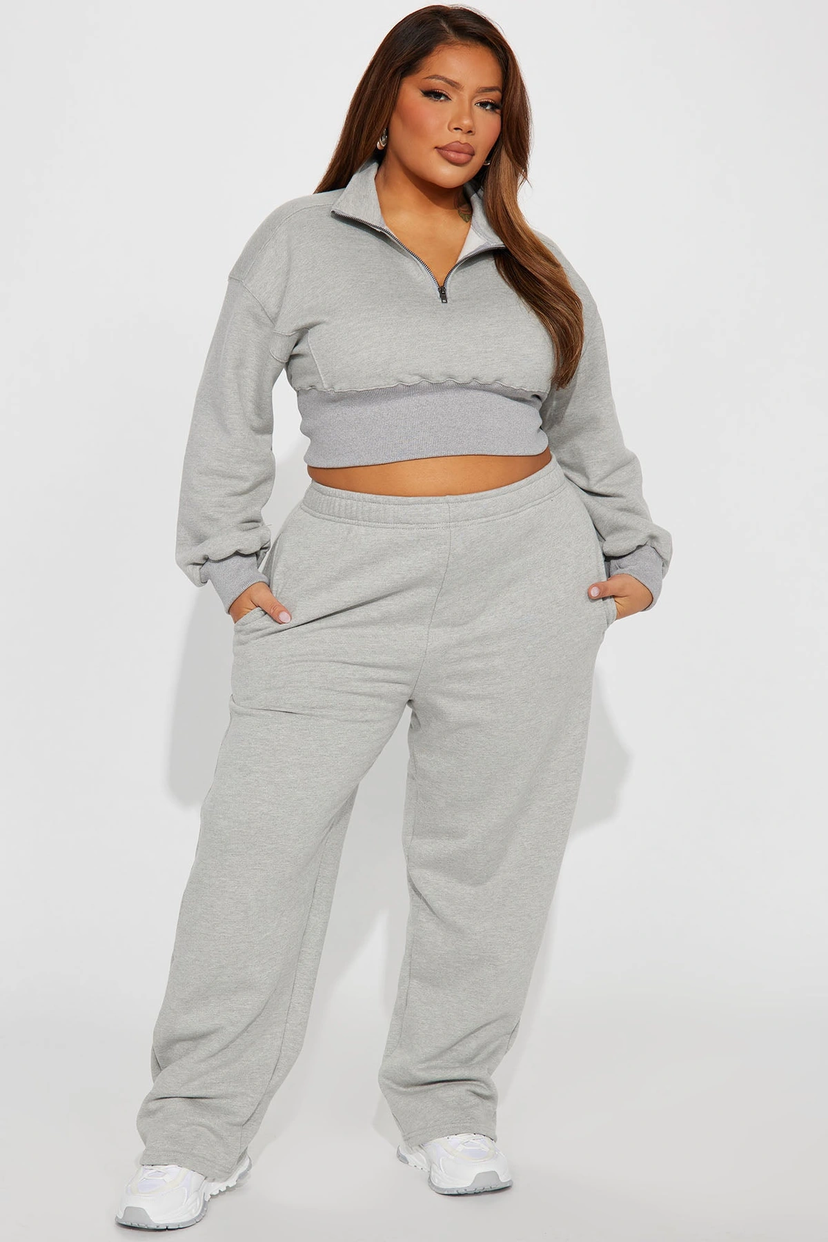 Its Always Casual Pant Set - Grey — Cinzento