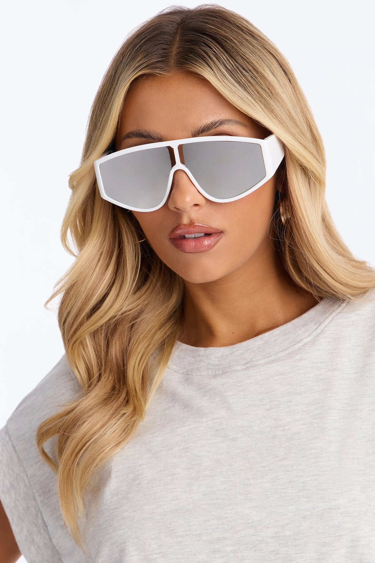 Video Game Girly Sunglasses - White — Branco