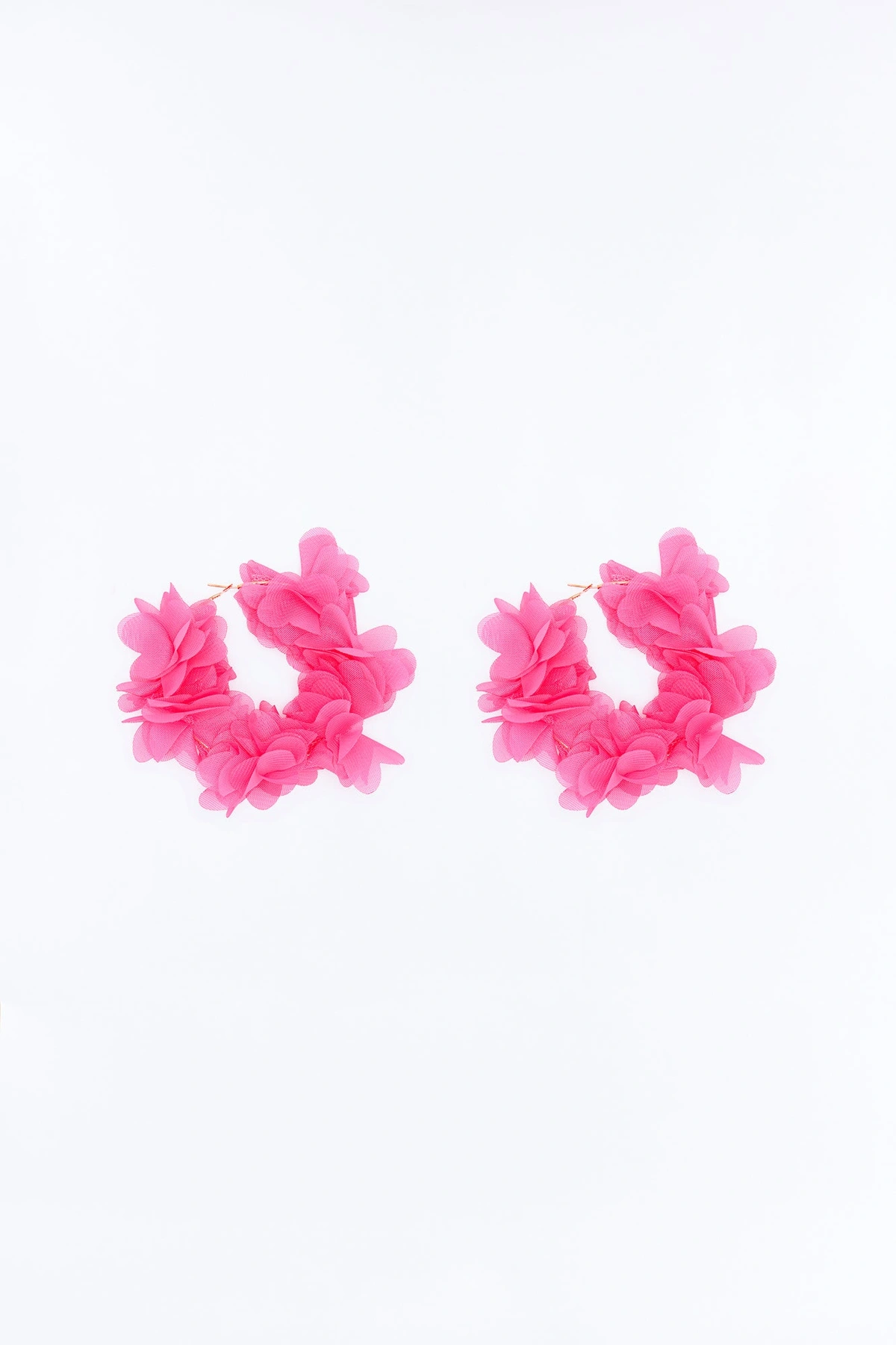 Paradise Splash Hoop Earrings - Fuchsia — Fúcsia