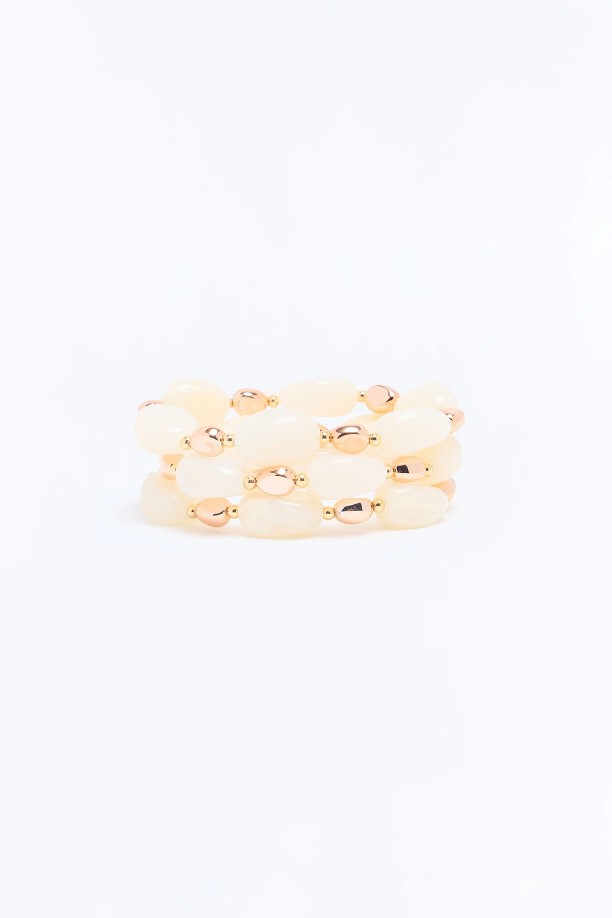 On Vacation 3 Piece Bracelet Set - White — Branco