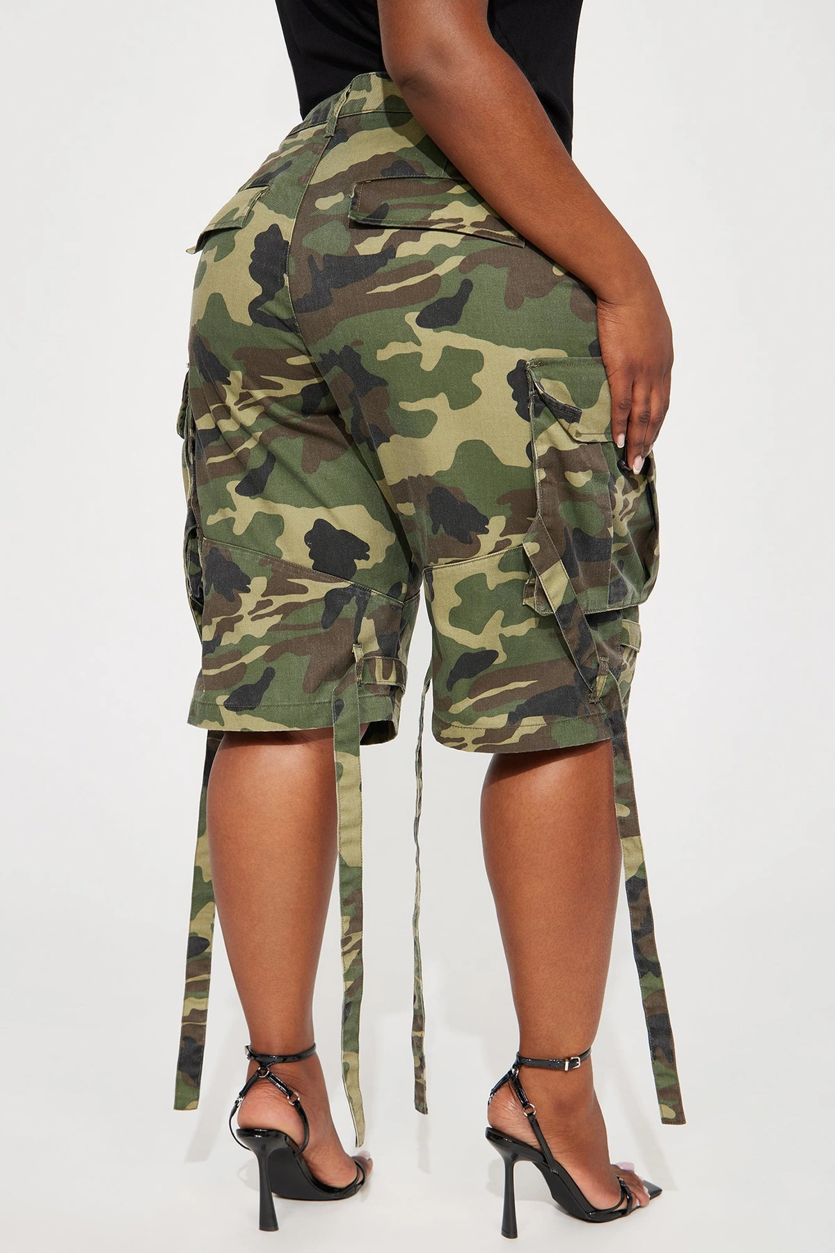 Level You Up Cargo Bermuda Short - Olive/combo — Verde-azeitona/combinação