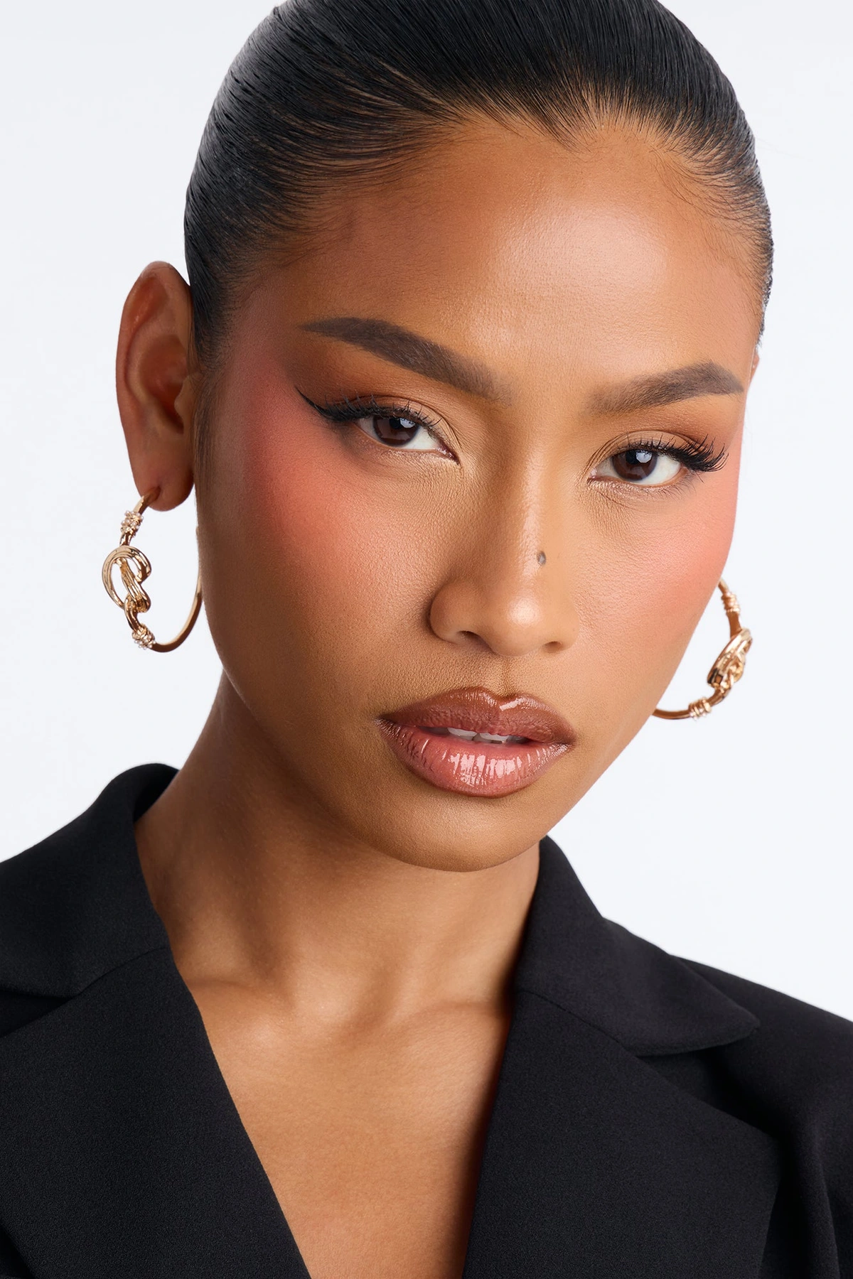Infinity And Beyond Hoop Earrings - Gold — Dourado