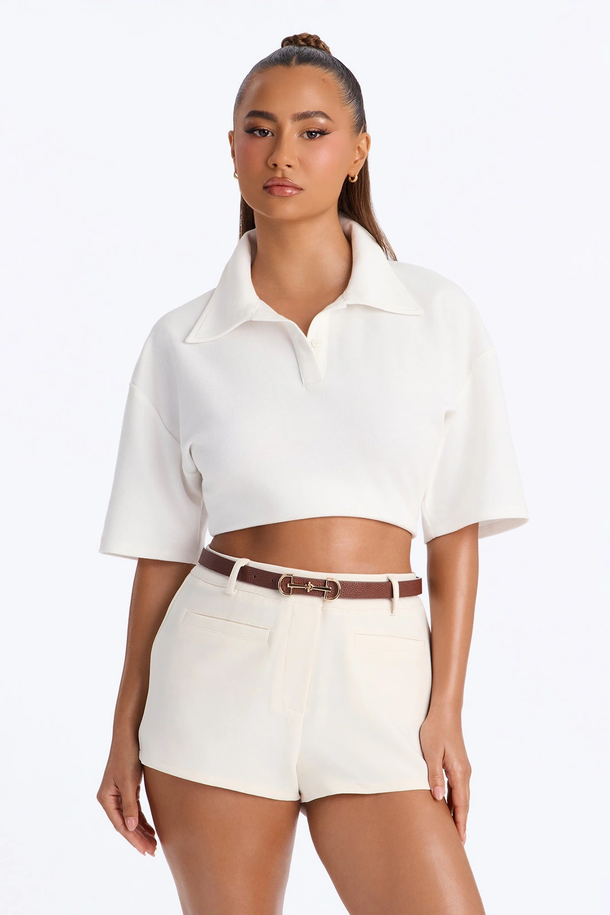 Taking Care Of Business 2 Piece Belt Set - Ivory/combo — Marfim/combinação