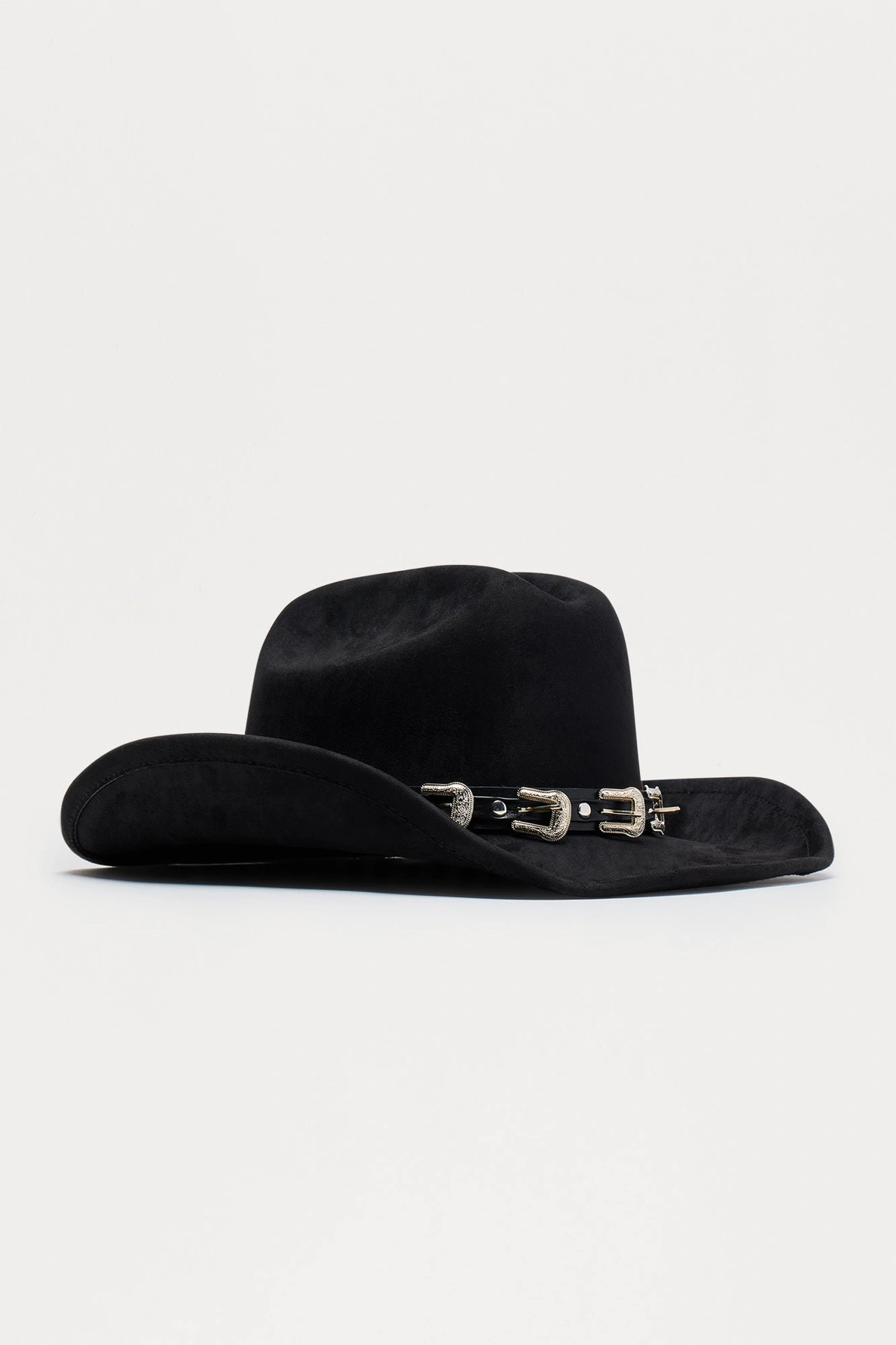 Buckle Up Babe Cowboy Hat - Black — Preto