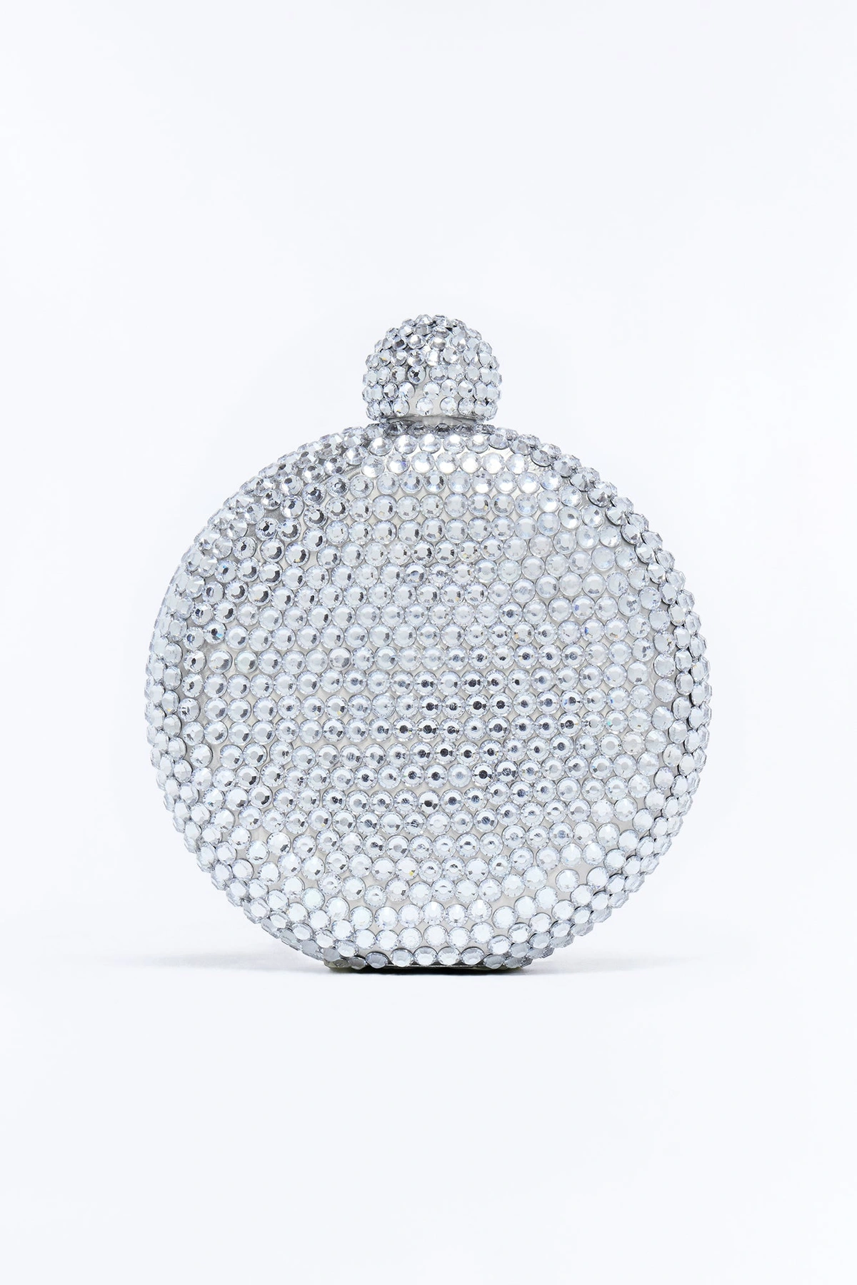 Precious Liquid Rhinestone Flask - Silver — Prateado