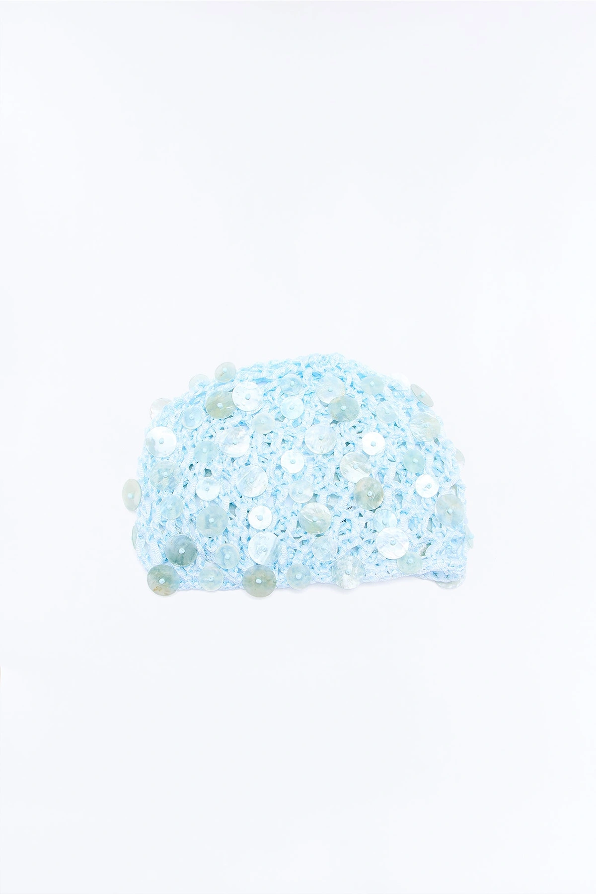 Deep Waters Crochet Beanie - Blue — Azul