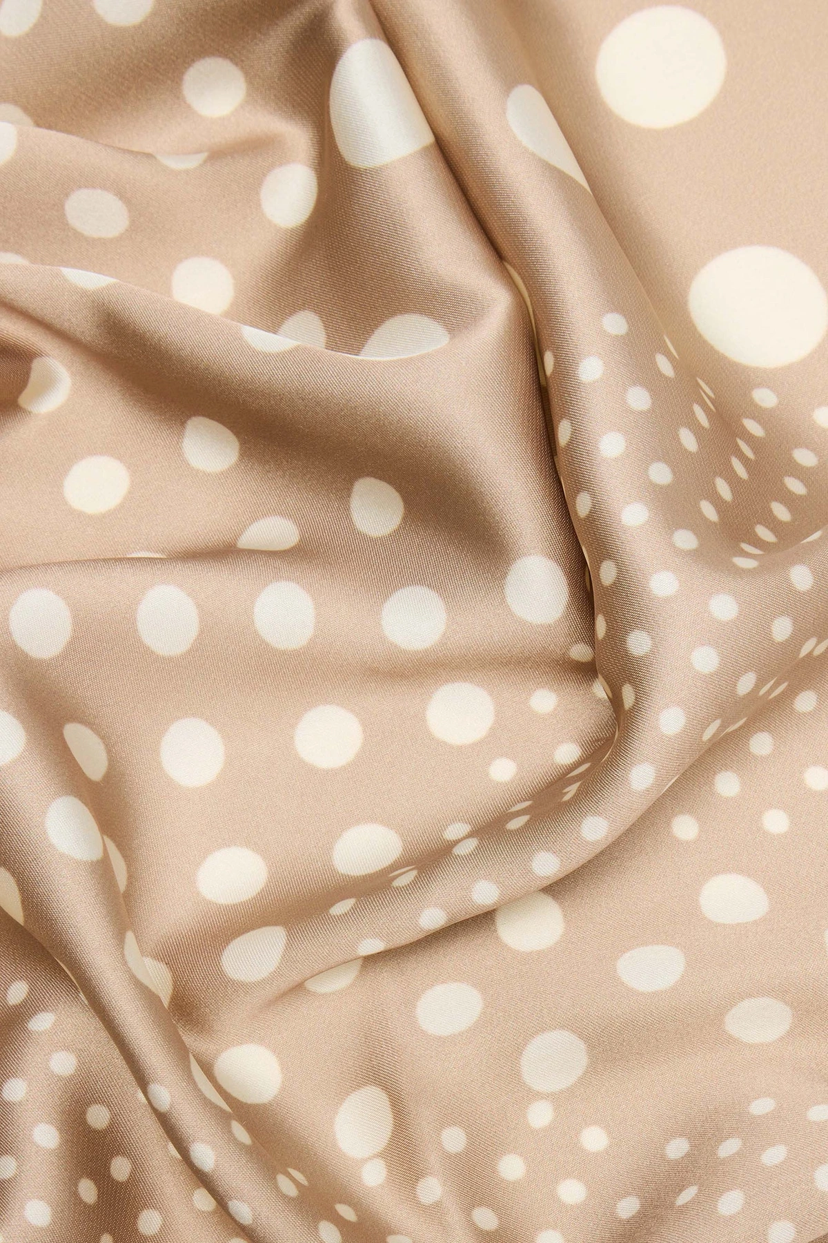 The Riviera Dot Head Scarf - Taupe/combo — Bege acinzentado/combinação