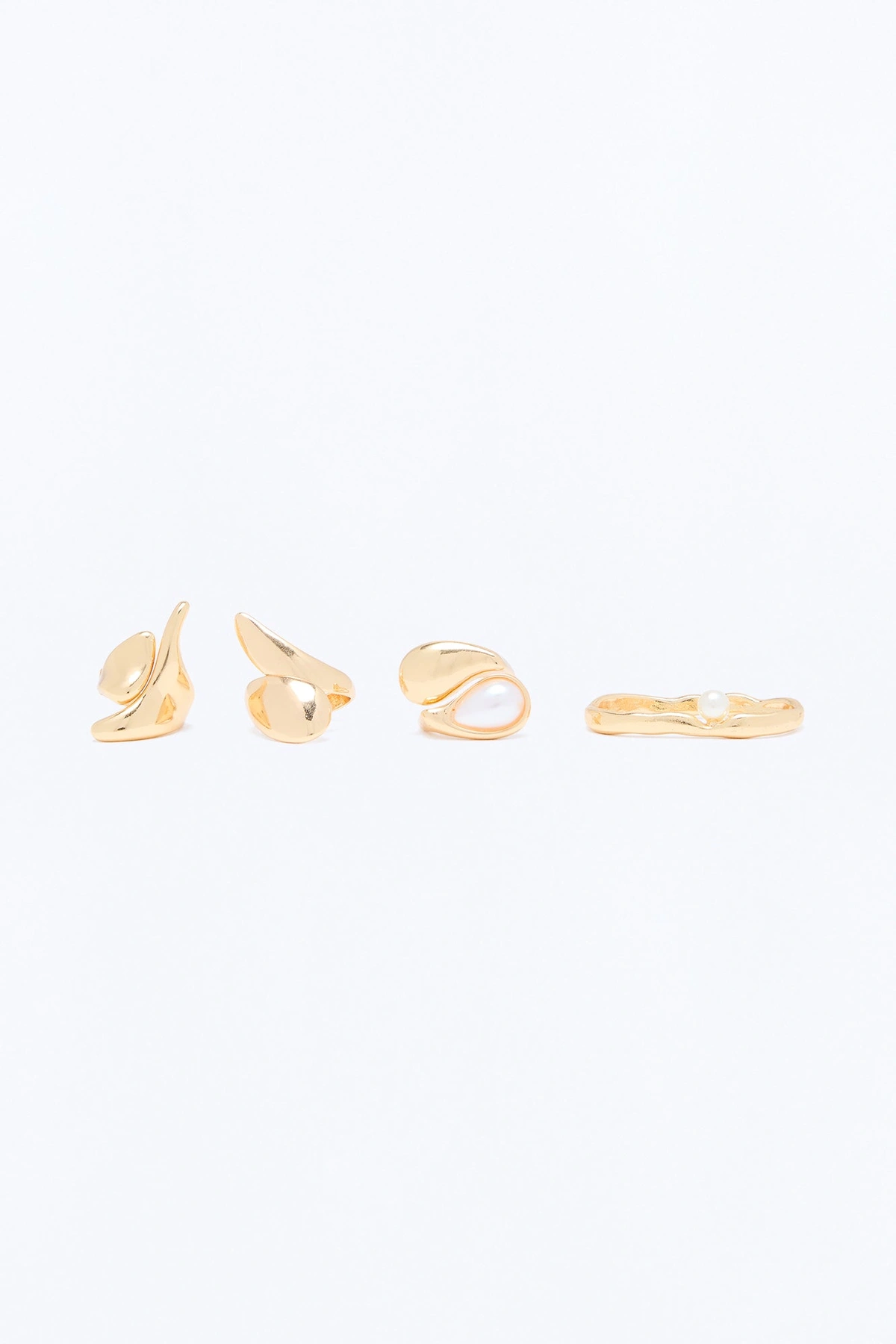 Forever Classic 4 Piece Ring Set - Gold — Dourado