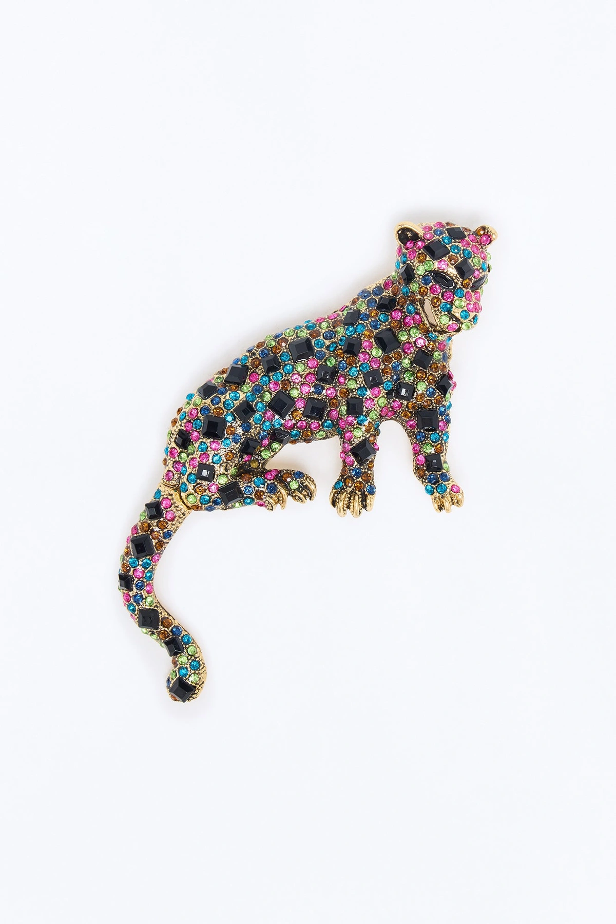 Majestic Roar Brooch - Multi Color — Multicolor