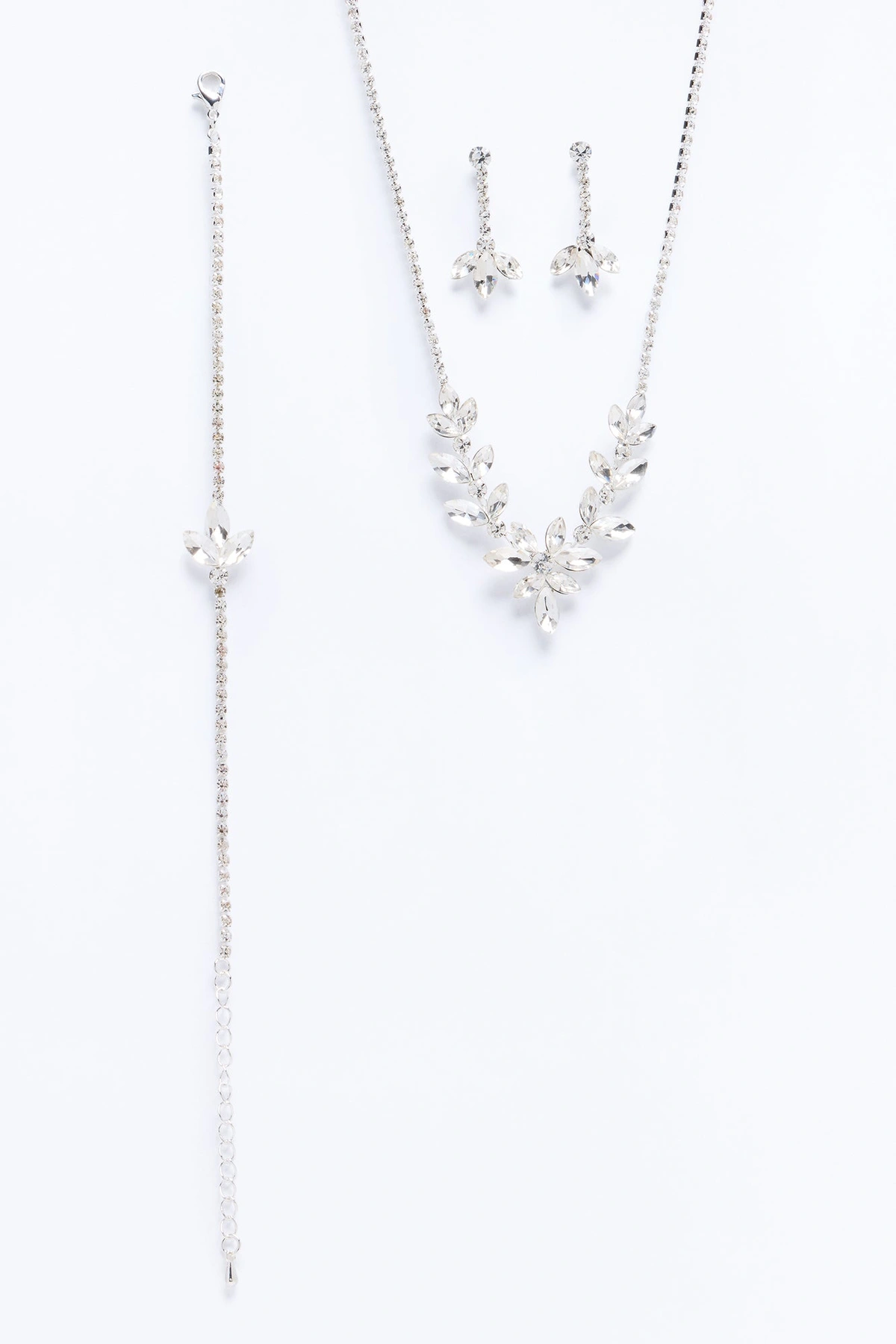 Remember The Night 3 Piece Jewelry Set - Silver — Prateado