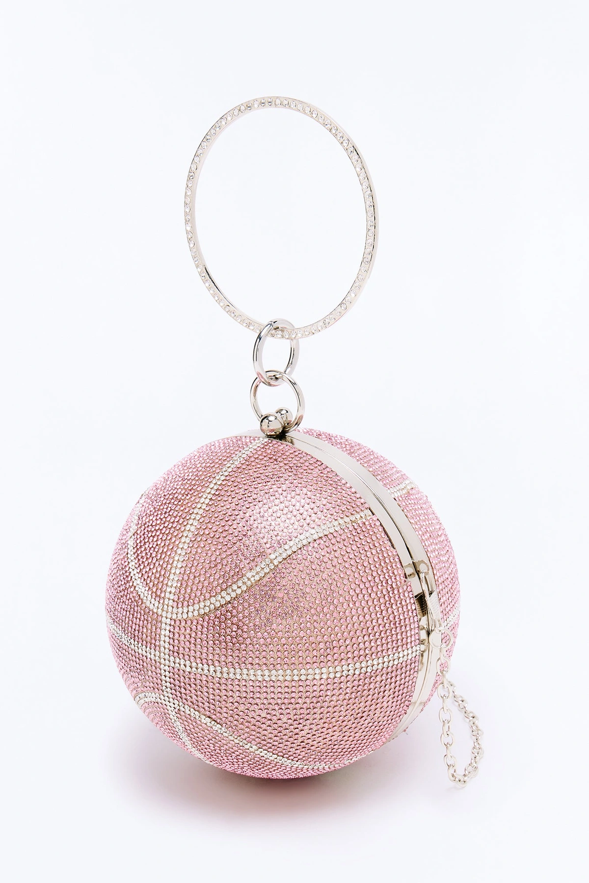 Courtside Seats Rhinestone Clutch - Pink/combo — Rosa/combinação