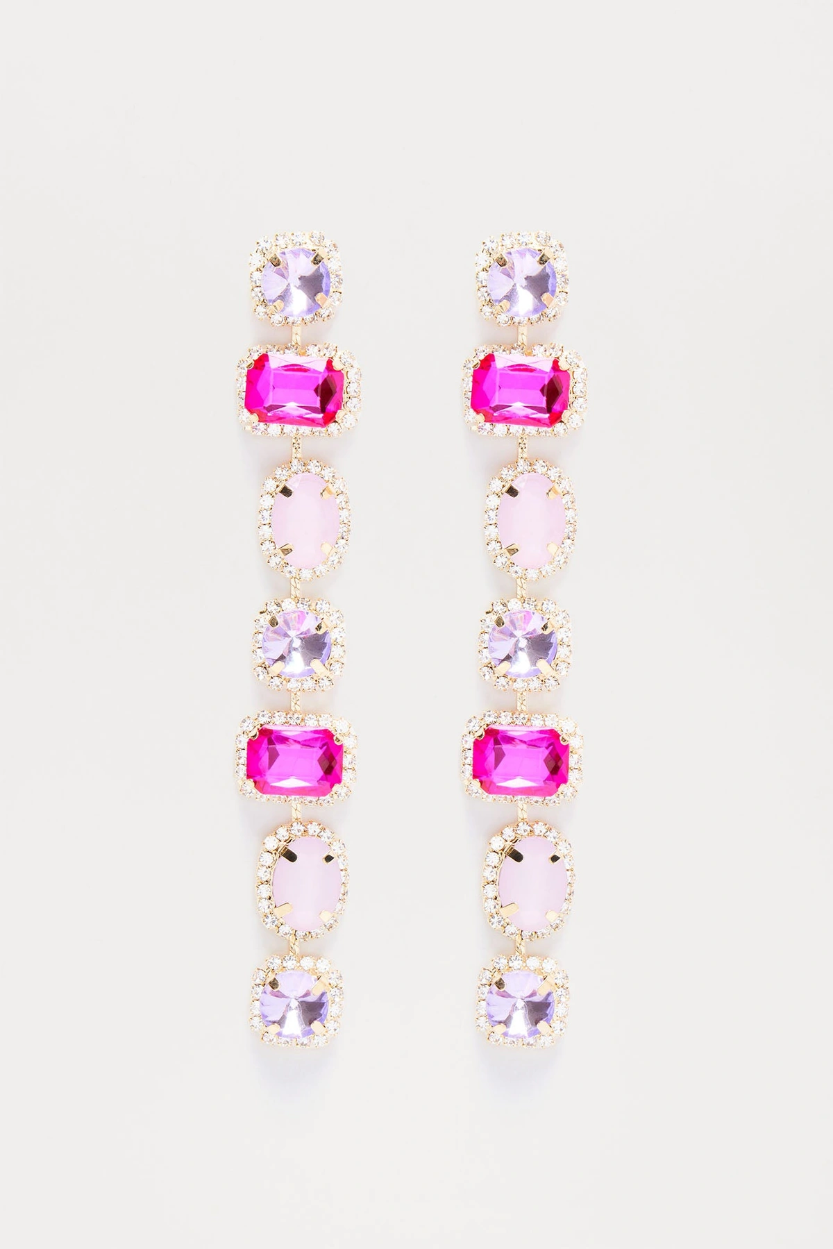 Gorgeina Earrings - Pink/combo — Rosa/combinação