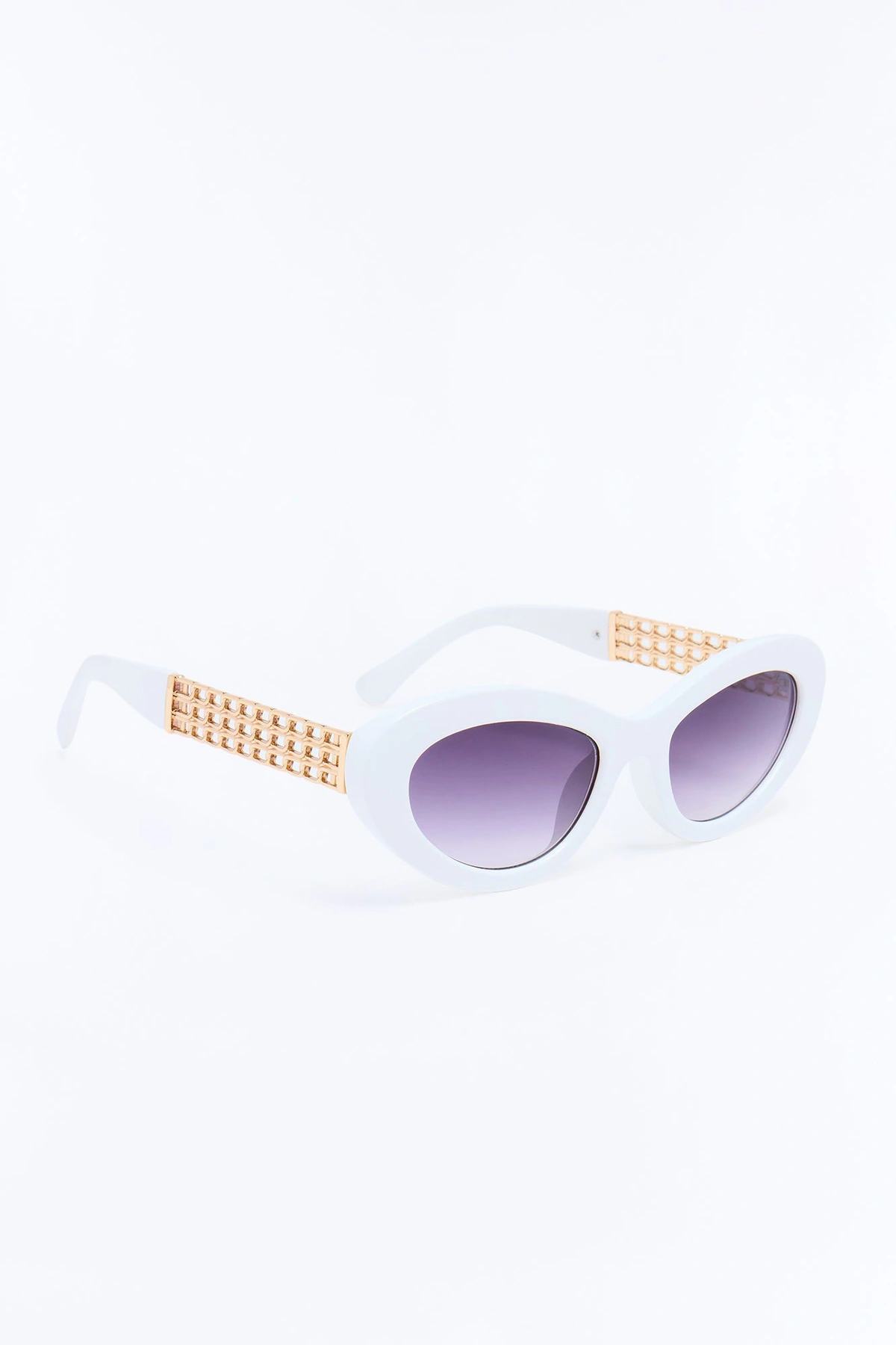 Penthouse Suite Sunglasses - White — Branco