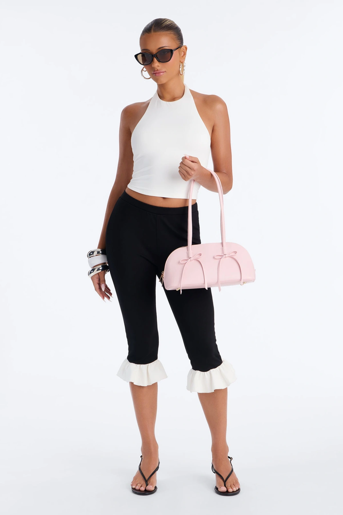 Very Demure Faux Leather Shoulder Handbag - Blush — Blush