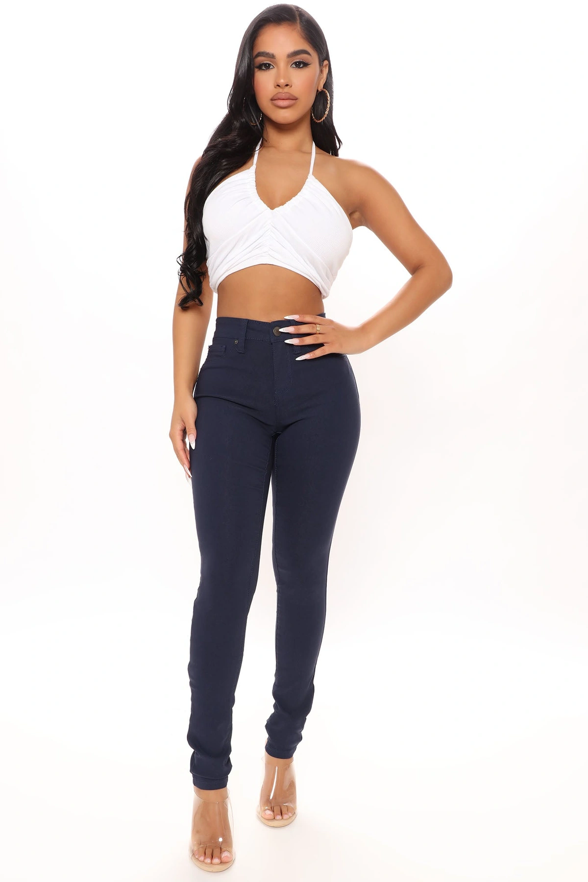 Hyperstretch Skinny Pants - Navy — Azul-marinho