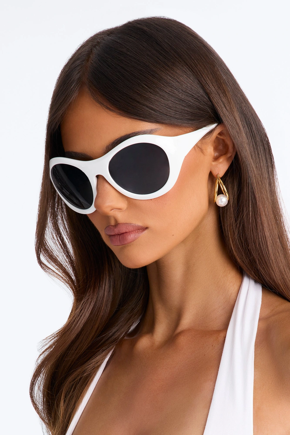 Bugged Out Sunglasses - White — Branco
