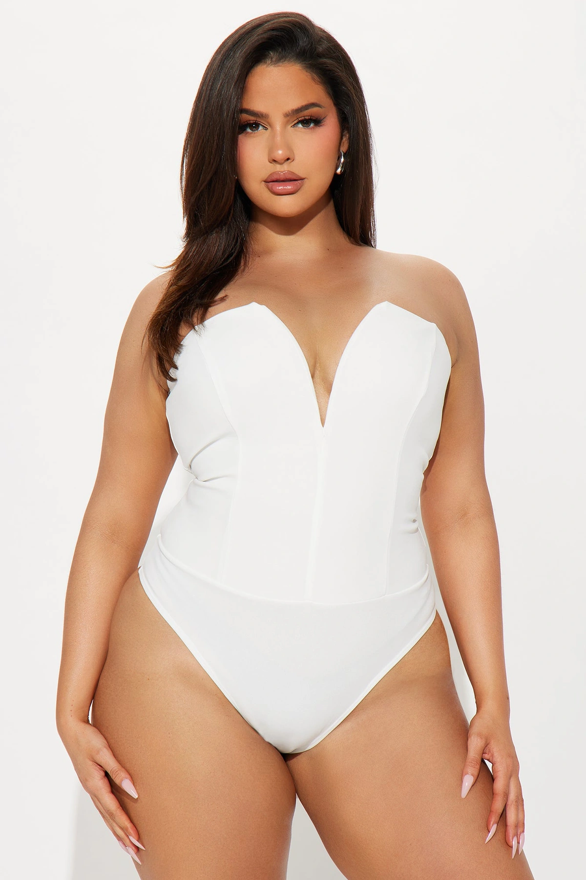 French Kiss Bodysuit - White — Branco