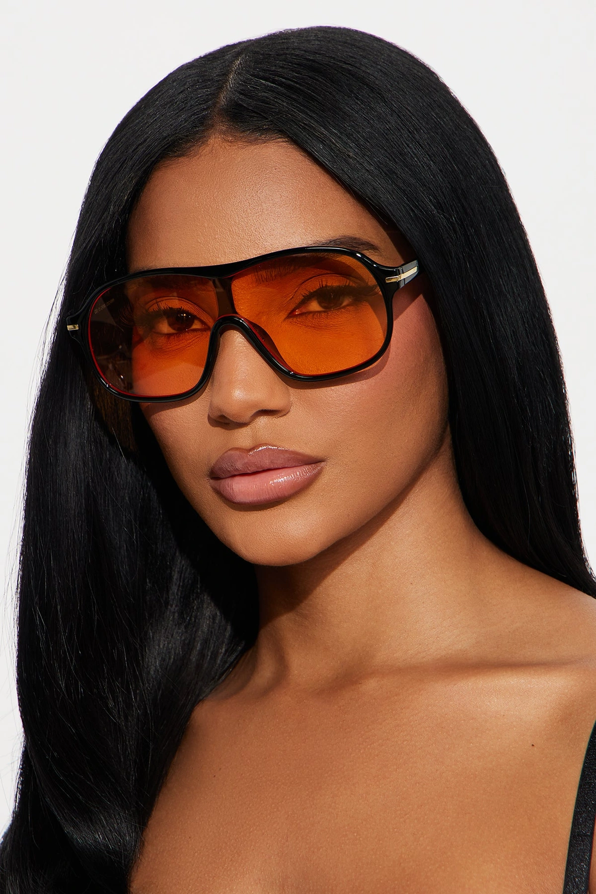 Couldn't Help It Sunglasses - Orange/combo — Laranja/combinação