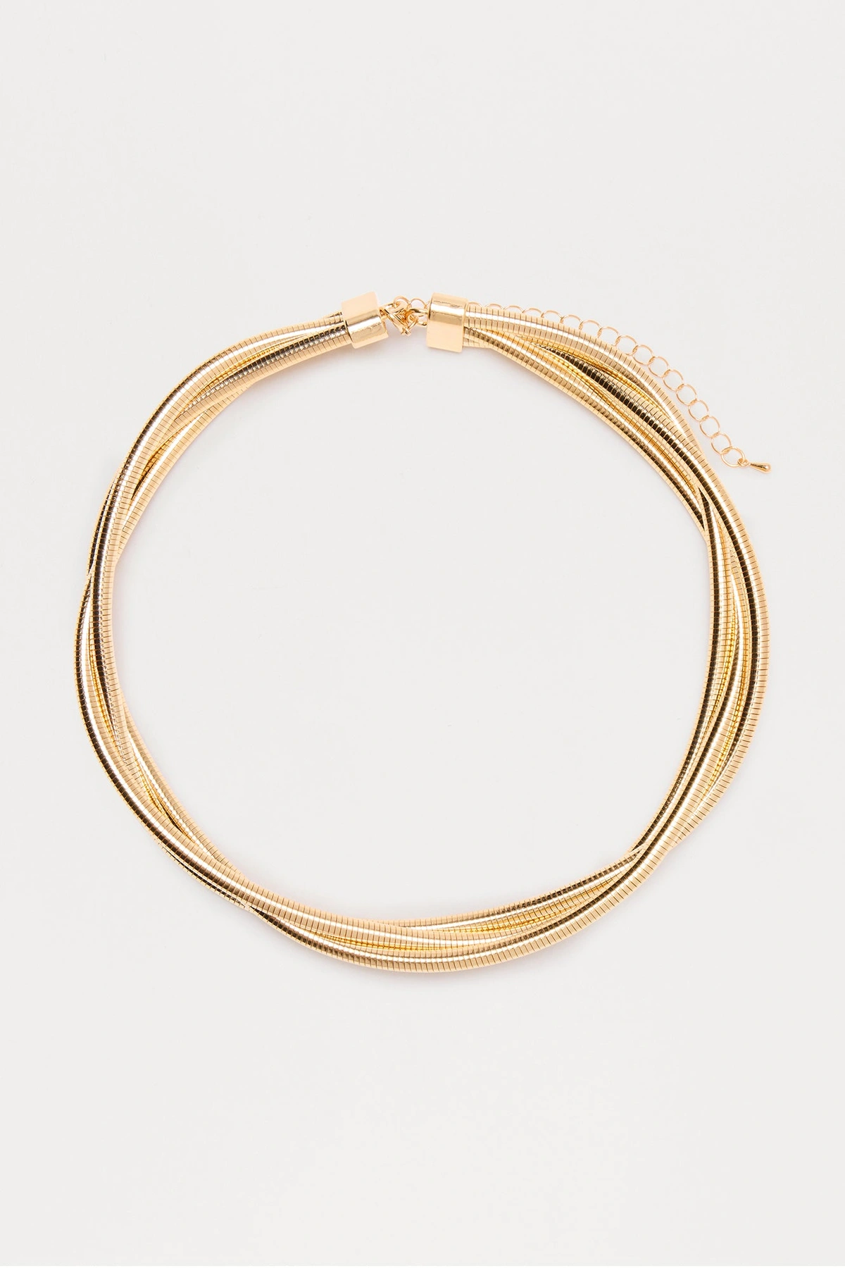 Mallory Layered Choker Necklace - Gold — Dourado