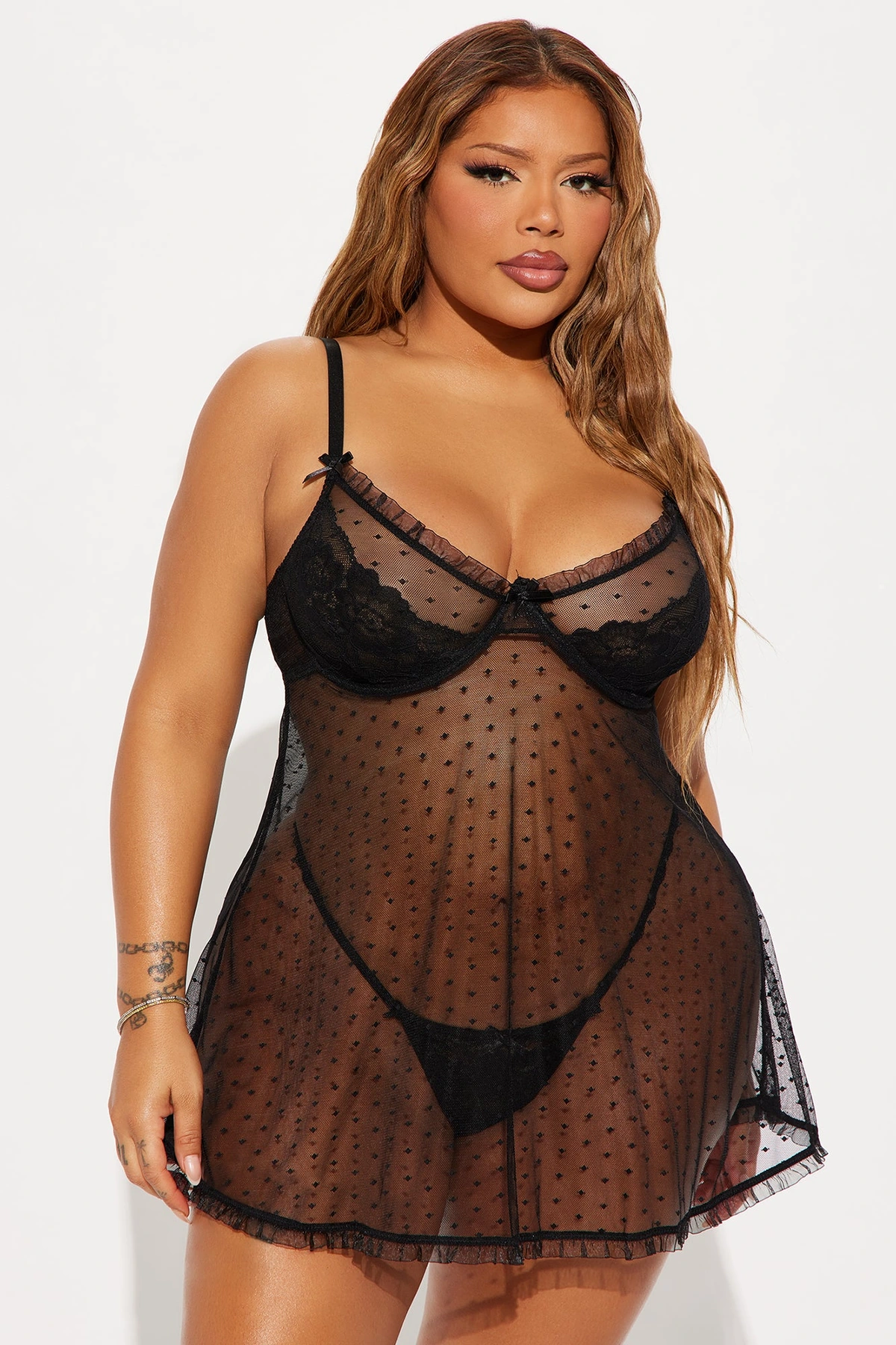 Leave You Breathless Babydoll - Black — Preto