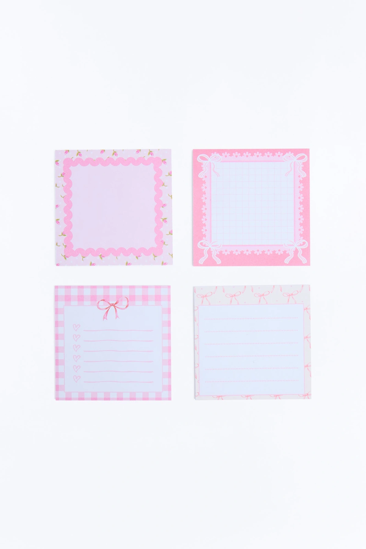 Very Demure Sticky Notes 4 Pack Set - Pink/combo — Rosa/combinação