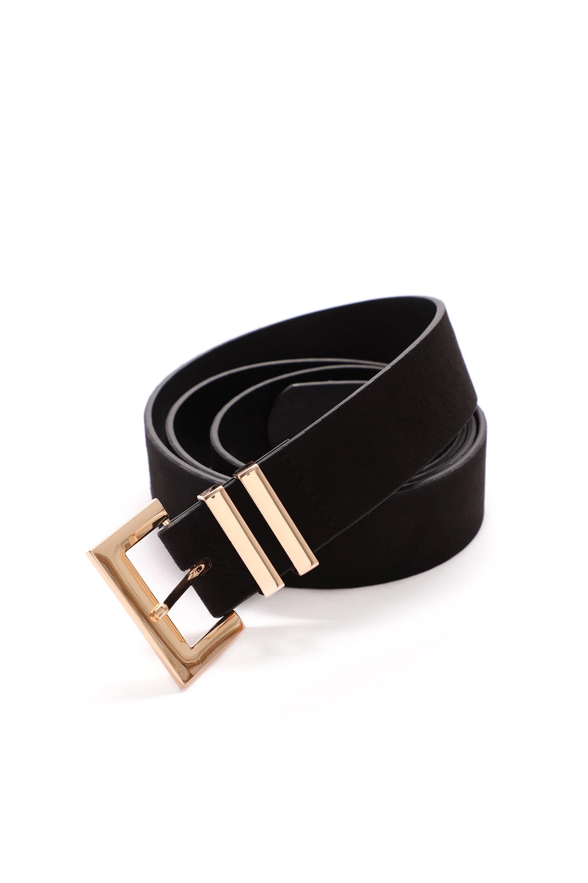 Too Far Gone Leather Belt - Black — Preto